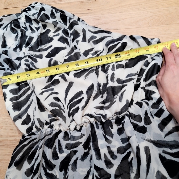 ALEXIS x Target Botanical One Shoulder Ruffle Maxi Dress Asymmetrical Size M - Picture 13 of 13